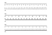 Inch and Centimeter Ruler Black Thin | Graphic Objects ~ Creative Market