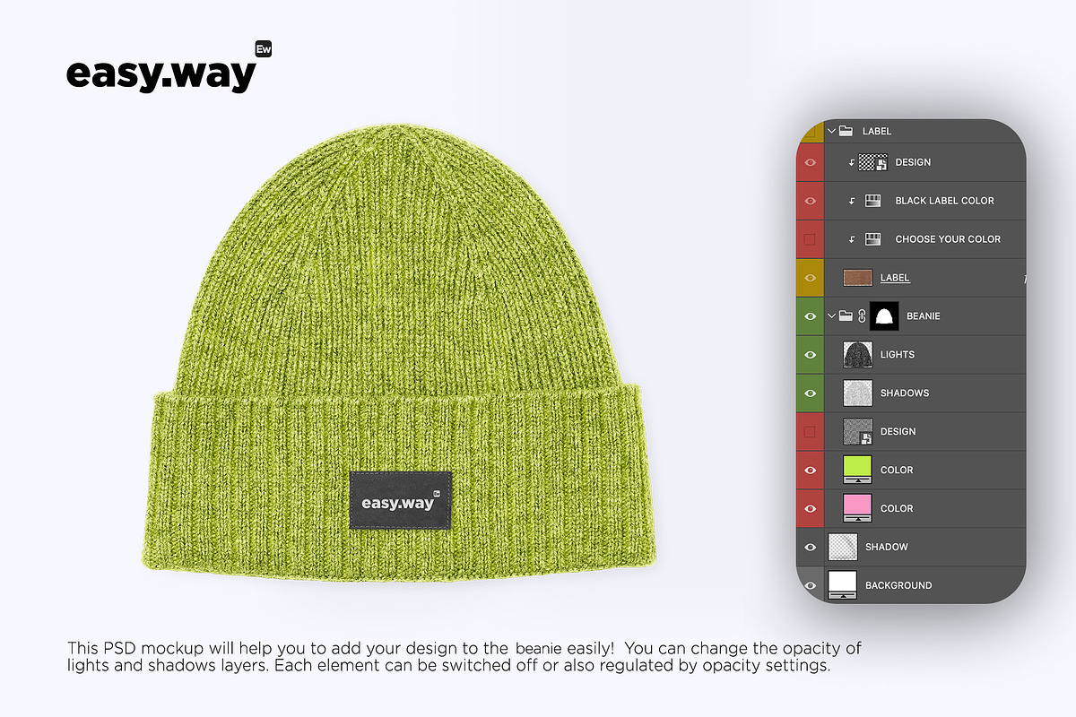 Download Beanie PSD Mockup | Creative Market