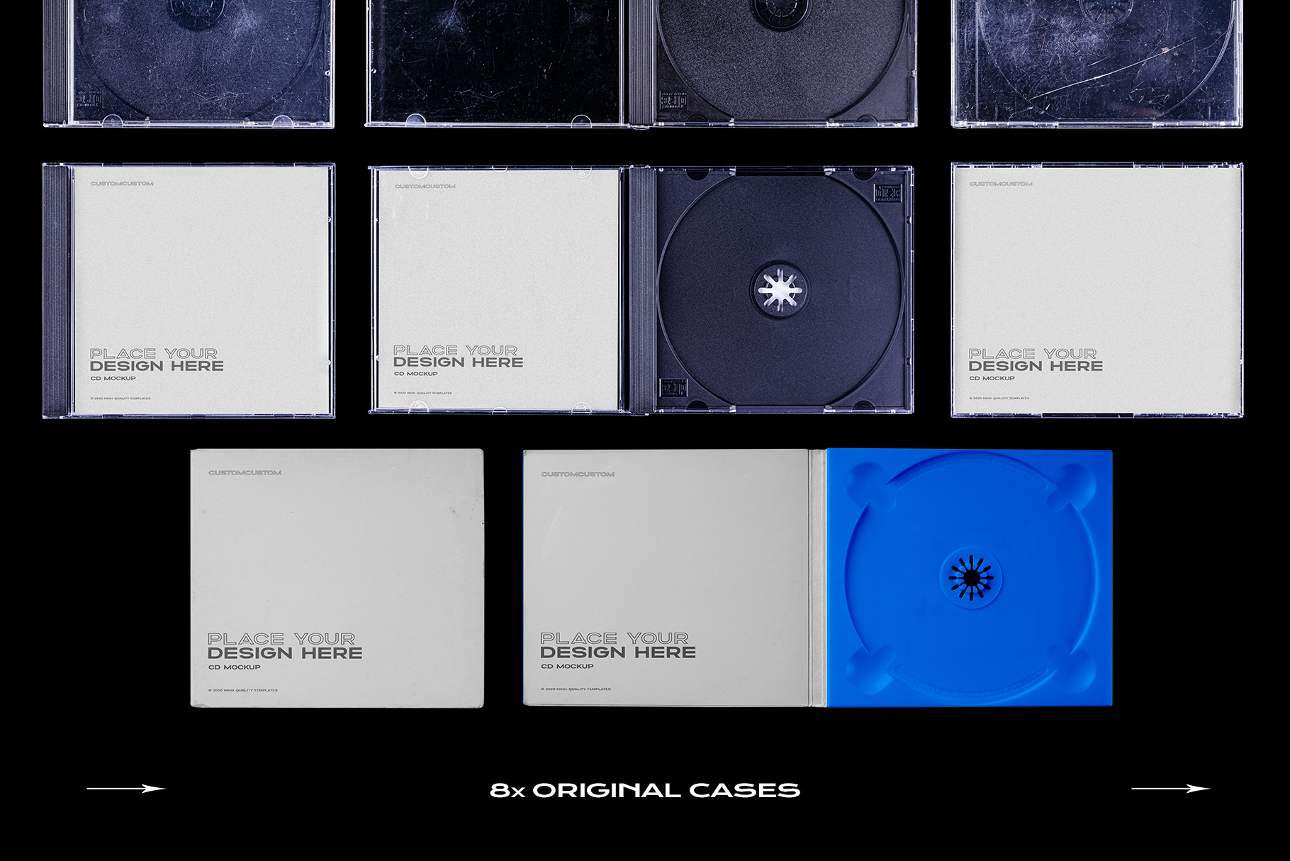 Cd Case Mockup Template Bundle Disc Product Mockups ~ Creative Market