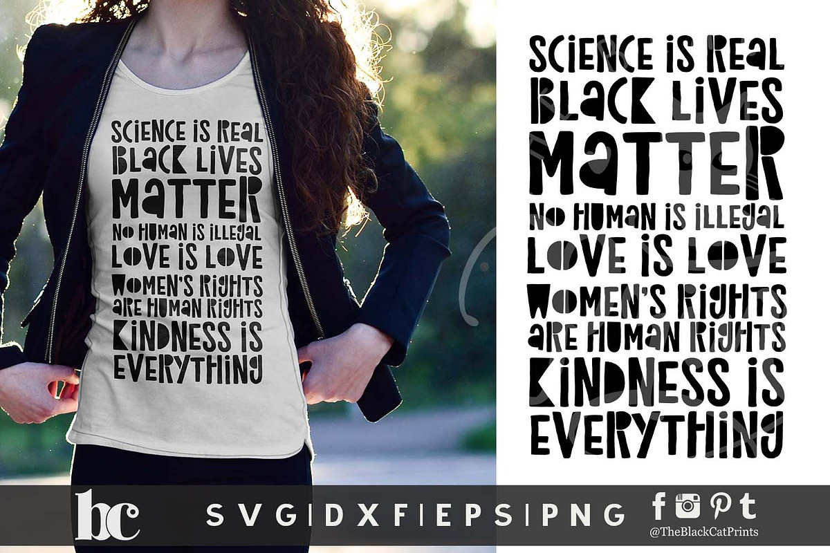 Science Is Real - BLM - Love Is Love svg | Creative Market