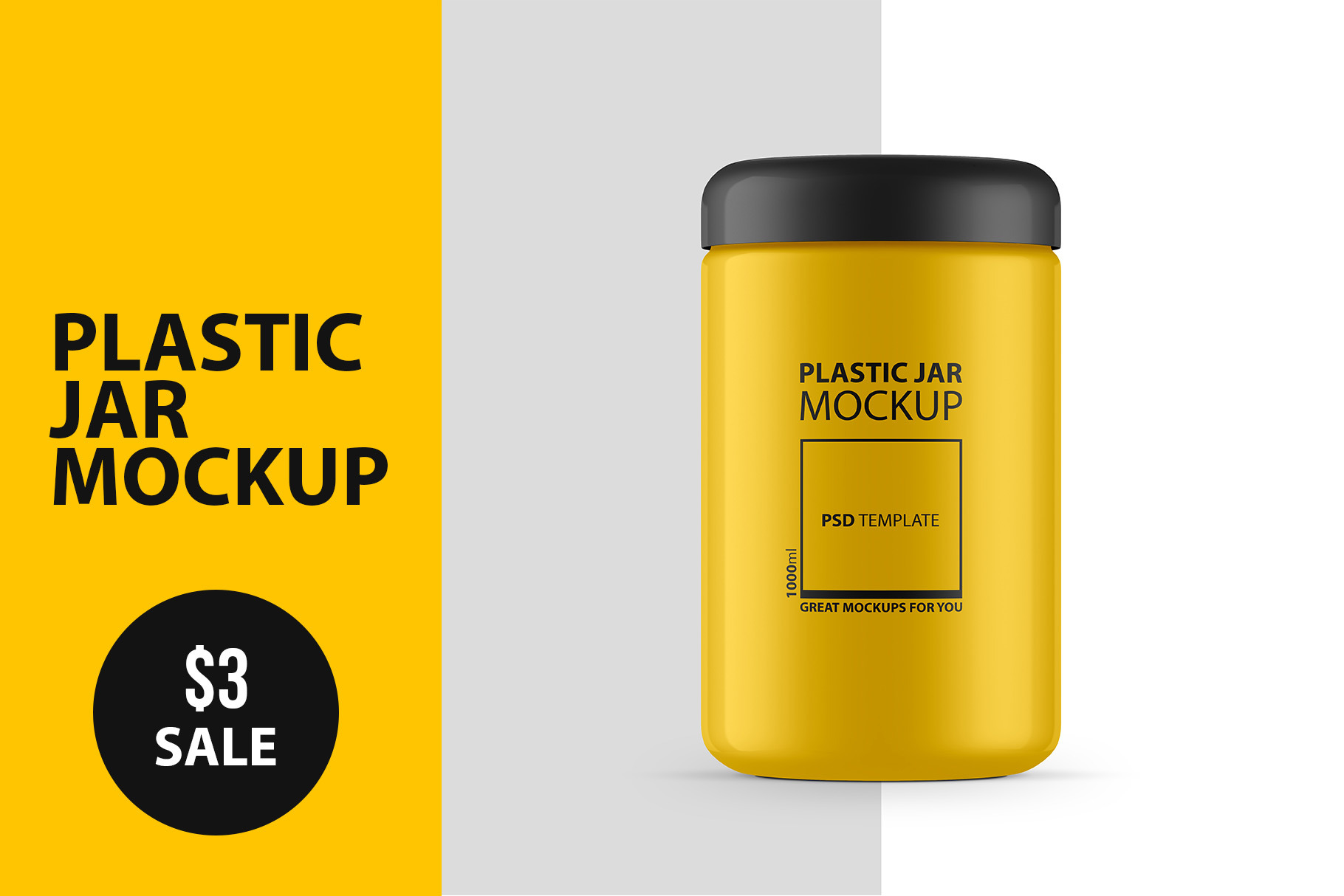 Download Plastic Jar Psd Mockup Creative Market PSD Mockup Templates