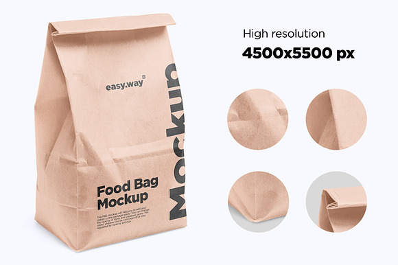 Food Bag PSD Mockup  Packaging Mockups ~ Creative Market