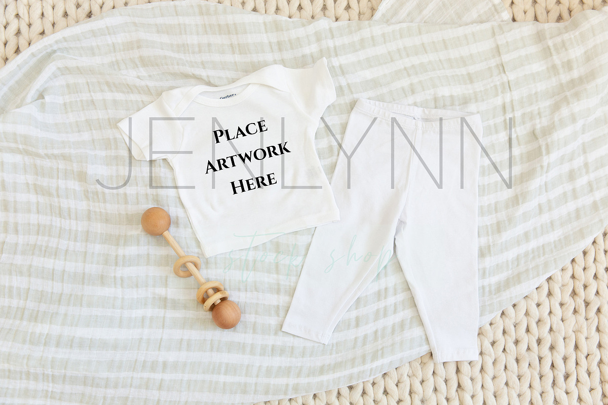 Download Baby T-shirt and leggings mockup #8 | Creative Photoshop Templates ~ Creative Market