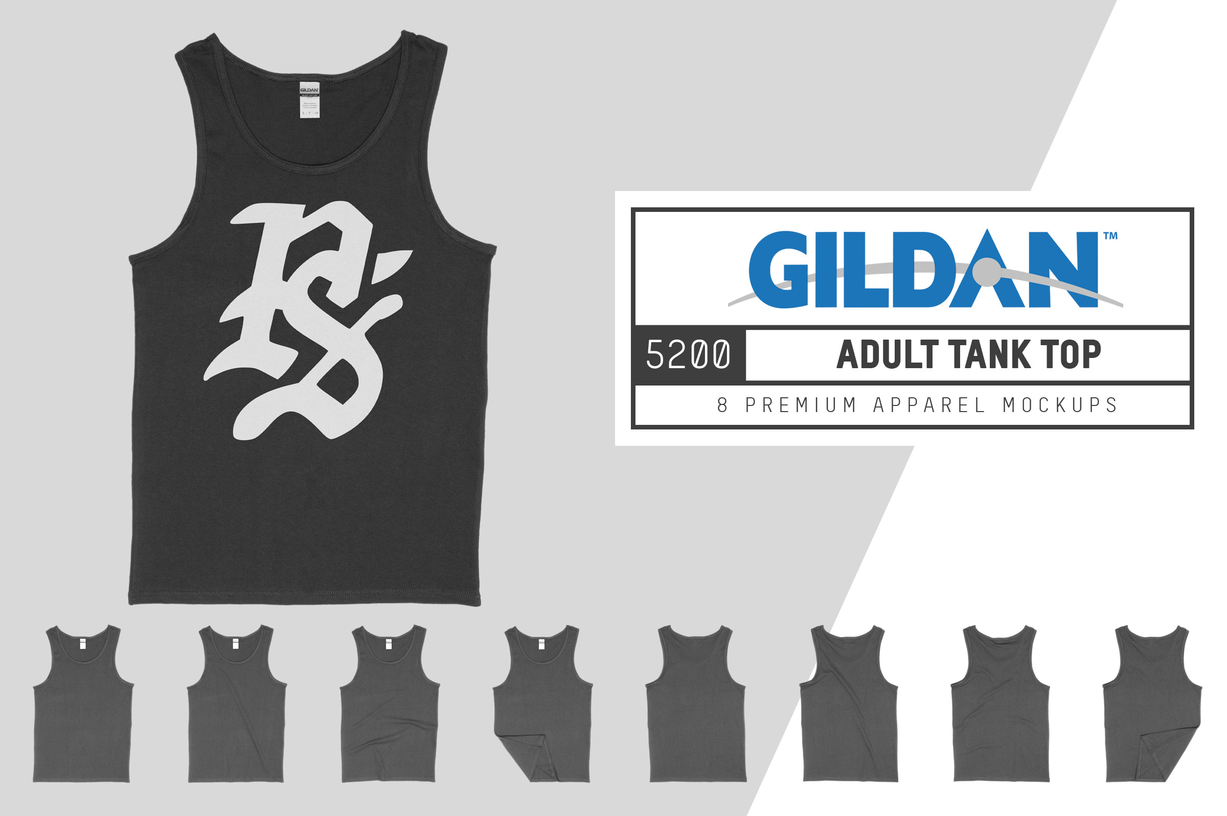 Download Gildan 5200 Adult Tank Top Mockups | Creative Photoshop ...