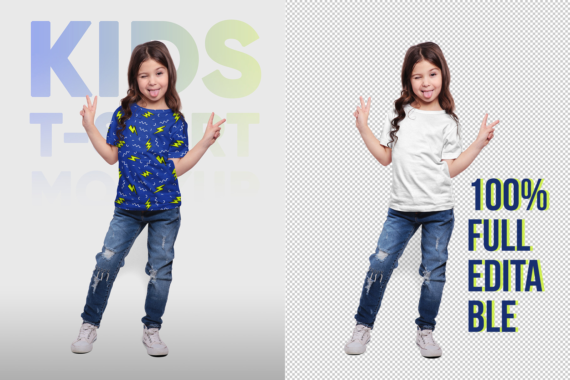 Kids t-shirt mockup. PSD object. By NatalyDesign