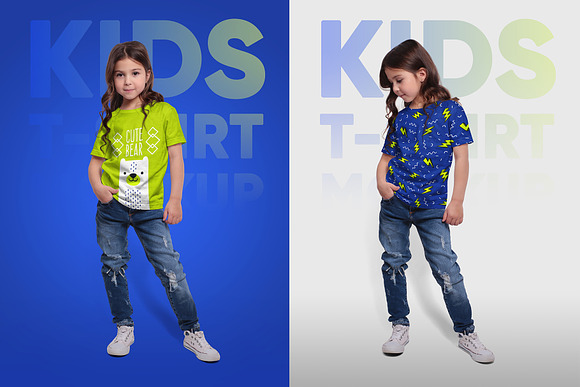 Kids t-shirt mockup. PSD object. By NatalyDesign