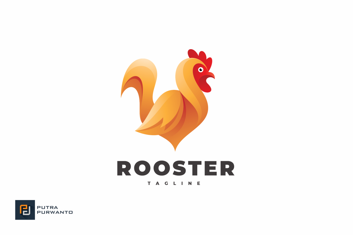 Rooster Logo Template Creative Illustrator Templates Creative Market