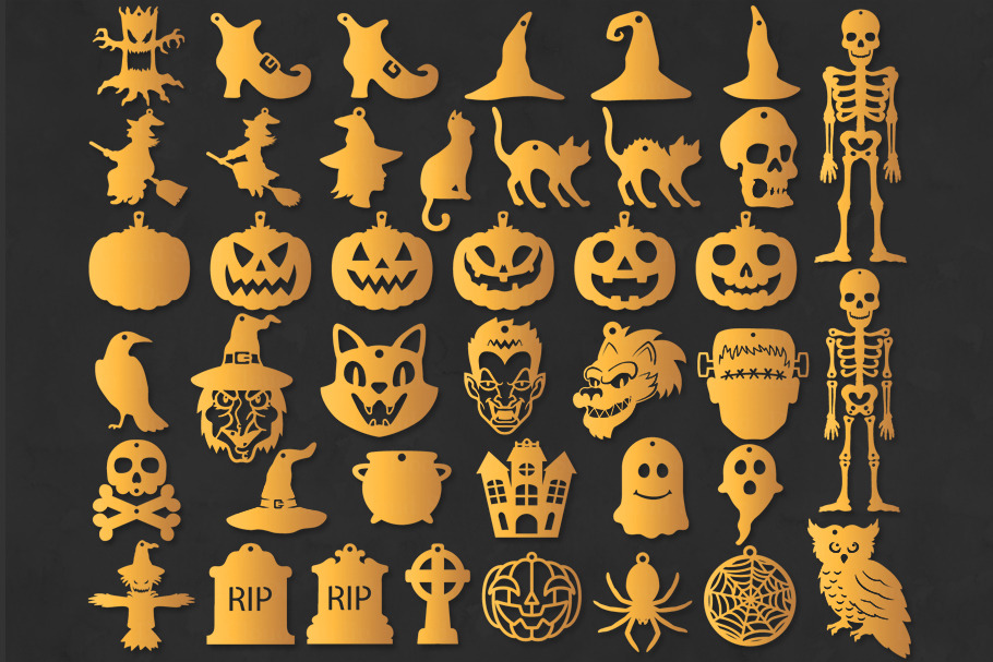 Download Halloween Earrings Template Svg Pre Designed Photoshop Graphics Creative Market