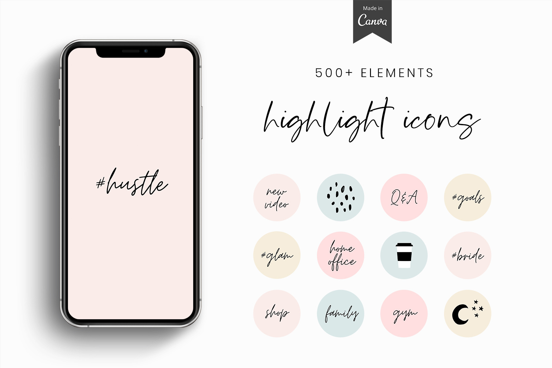 Pastel IG story highlight icons | Social Media Templates ~ Creative Market