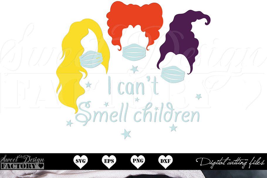 I Can T Smell Children Svg Mask Svg Pre Designed Photoshop Graphics Creative Market