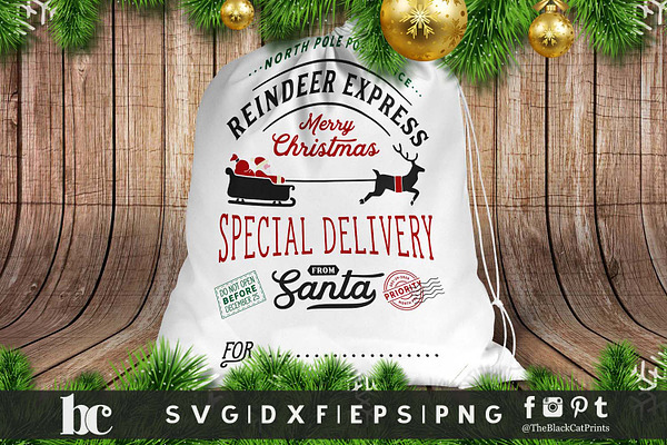 Download Santa Bag Svg Dxf Eps Png Creative Market PSD Mockup Templates