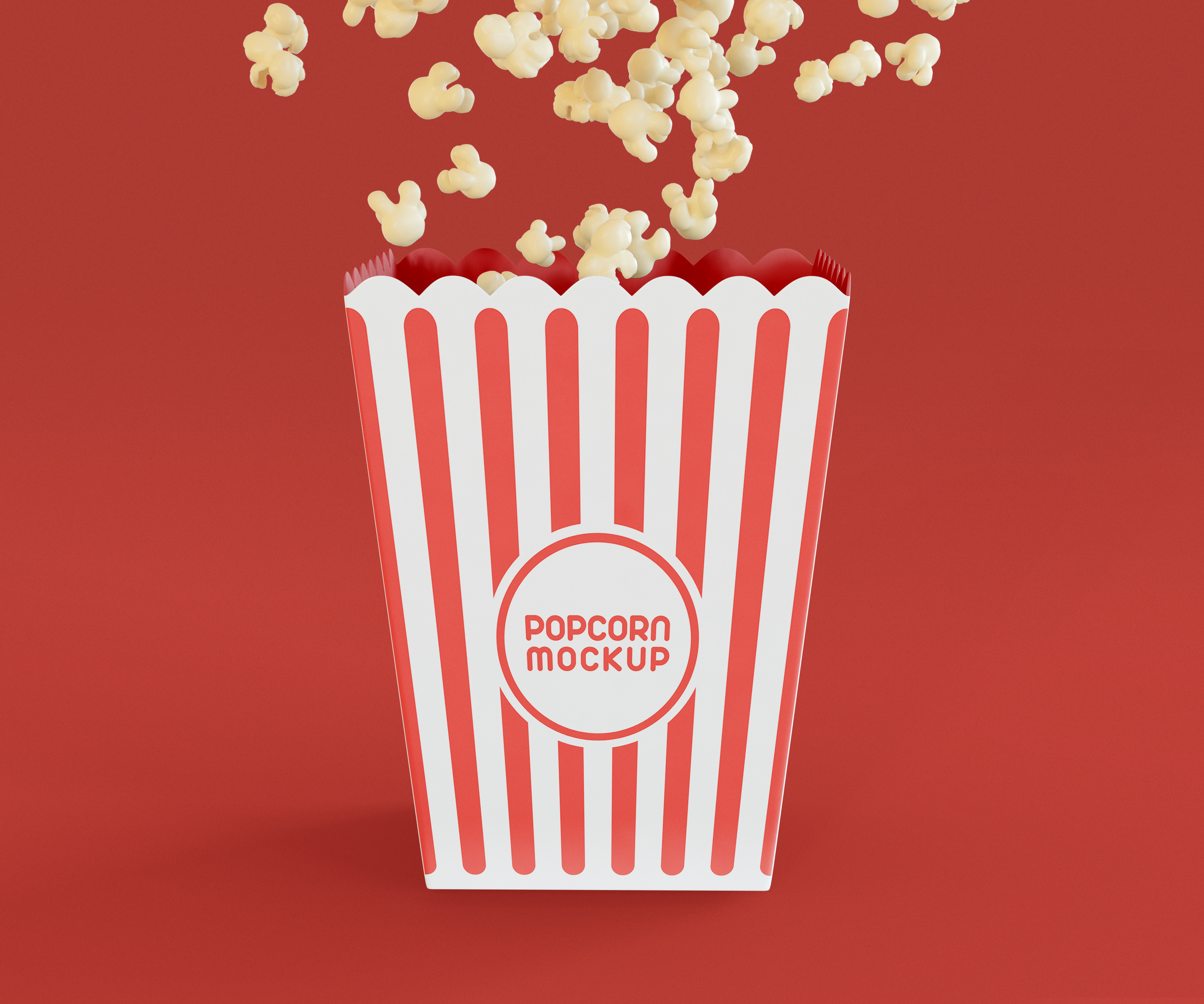 Download Popcorn Box Mockup Creative Photoshop Templates Creative Market