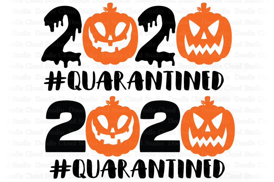 Download Halloween Quarantined 2020 Svg Files Pre Designed Photoshop Graphics Creative Market PSD Mockup Templates