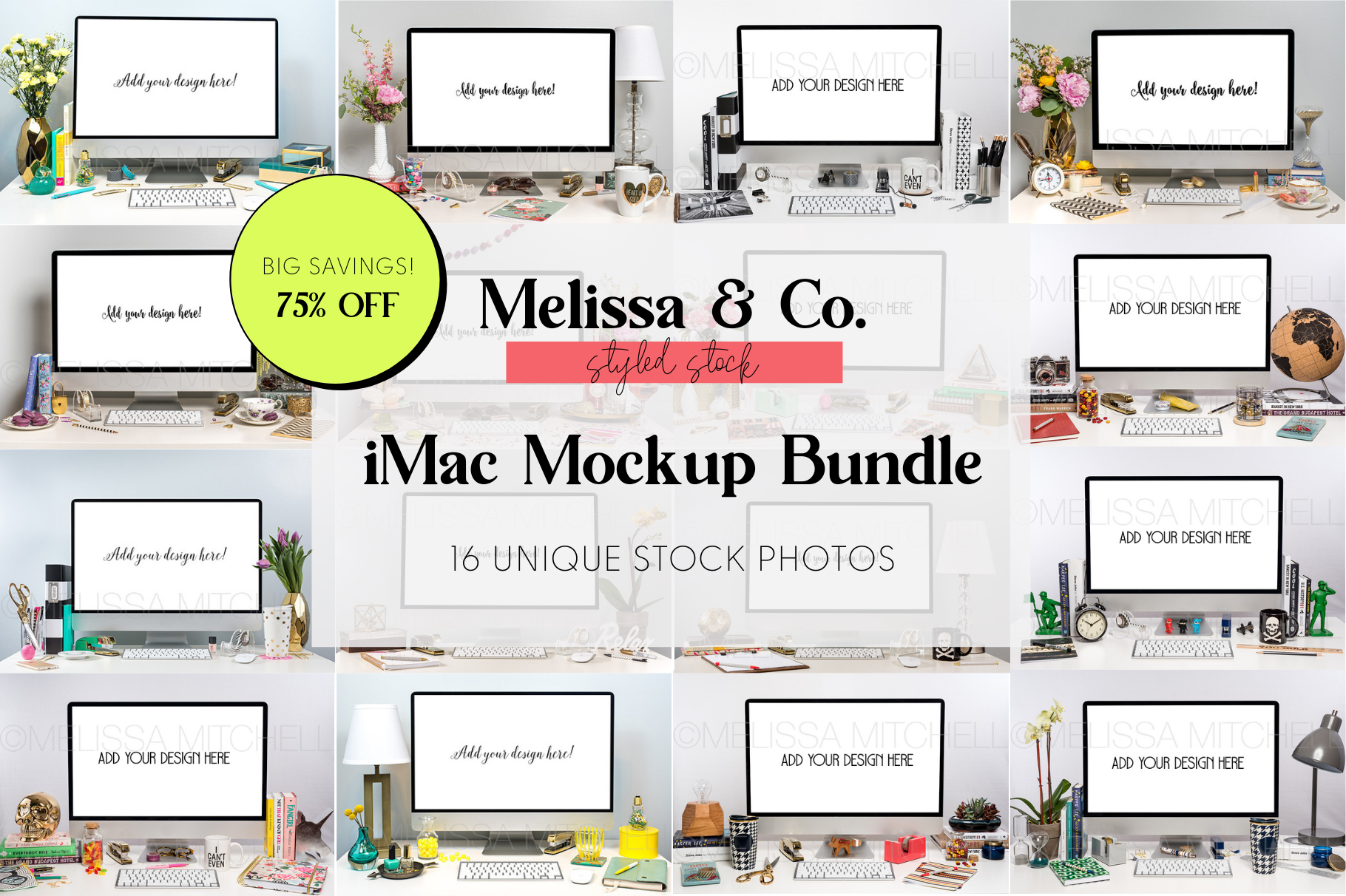 Download Imac Mockup Styled Desktop Bundle Creative Canva Templates Creative Market