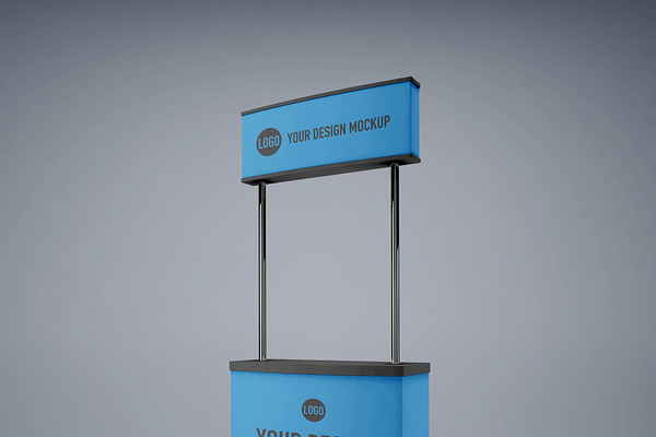 Download Event Stand Mockup Creative Photoshop Templates Creative Market PSD Mockup Templates