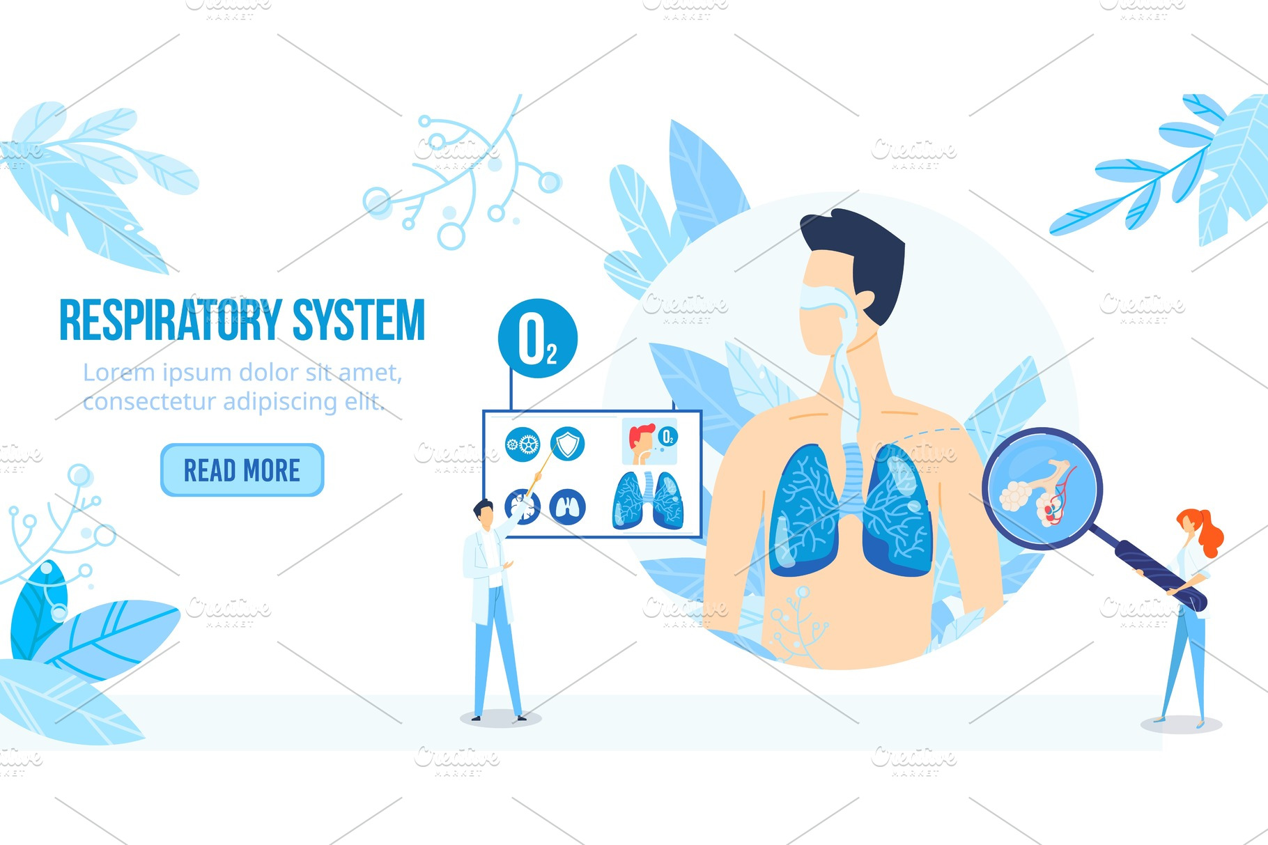 Human anatomy science research | Vector Graphics ~ Creative Market