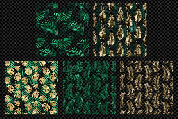 Download Tropical Leaf Pattern Overlays Pre Designed Photoshop Graphics Creative Market