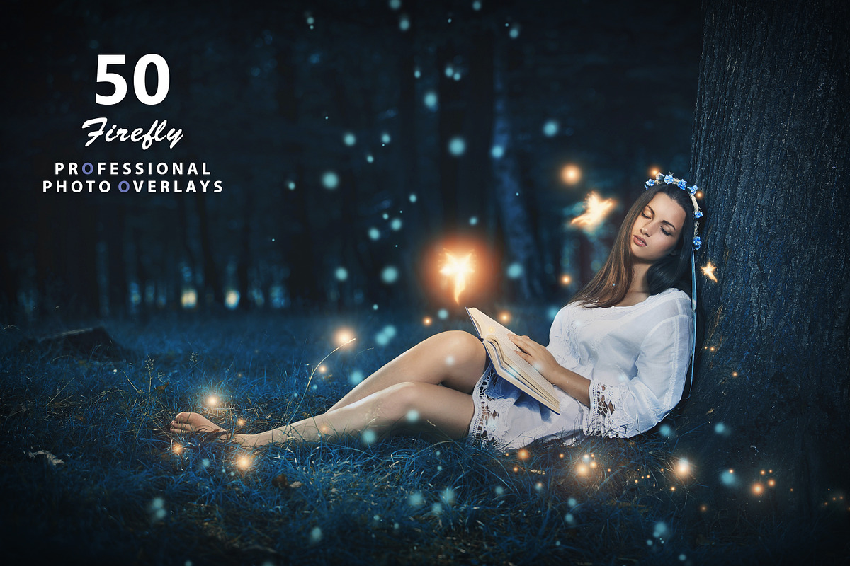 50 Firefly Photo Overlays Creative Market