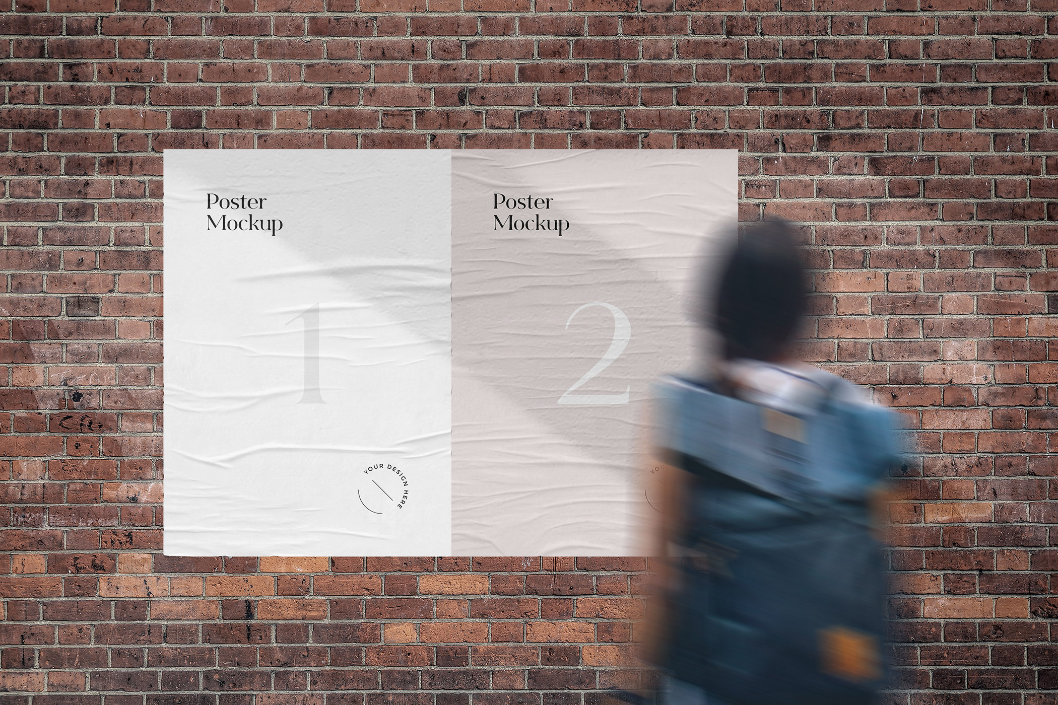 Download Wrinkled Street Poster Mockup Creative Photoshop Templates Creative Market