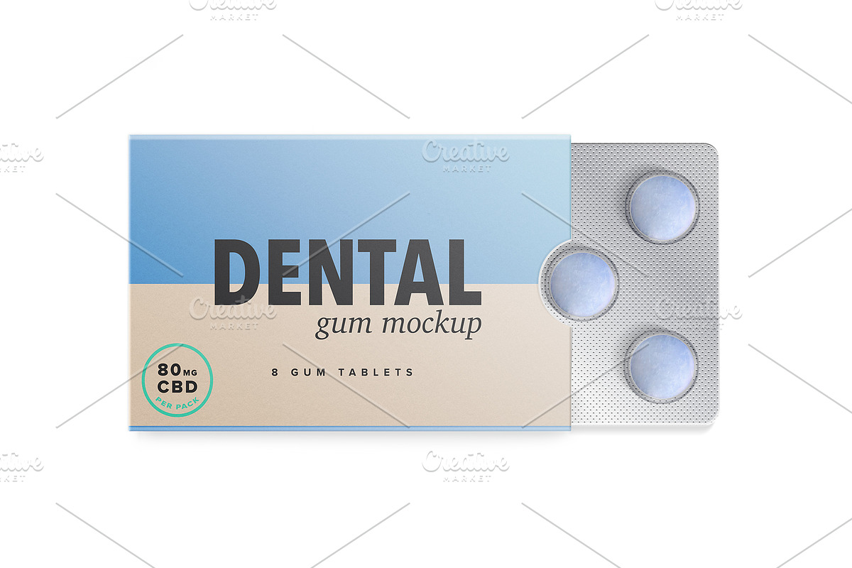 Download CHEWING GUM MOCKUP | Creative Photoshop Templates ~ Creative Market