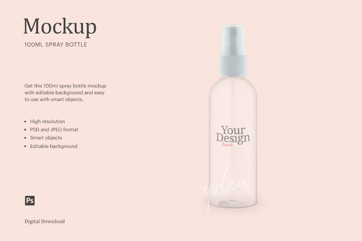 Download 100 Ml Spray Bottle Mock Up Creative Photoshop Templates Creative Market 3D SVG Files Ideas | SVG, Paper Crafts, SVG File