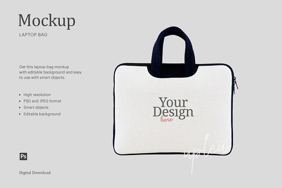 Download Laptop Bag Mock Up Creative Photoshop Templates Creative Market PSD Mockup Templates