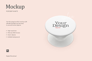 Download Popsocket Mockup Creative Photoshop Templates Creative Market