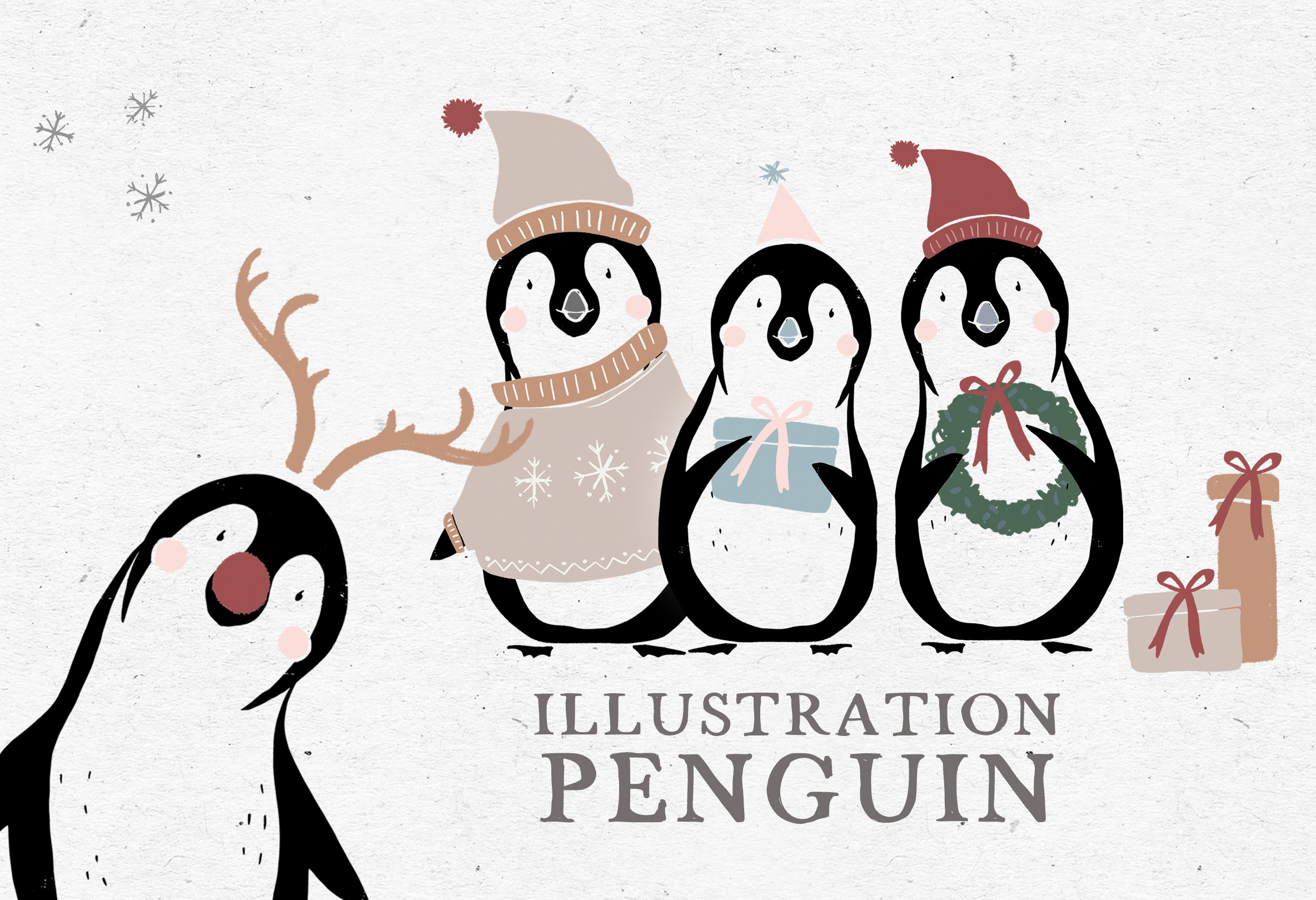 PENGUIN VECTOR BUNDLE / illustration Animal Illustrations Creative