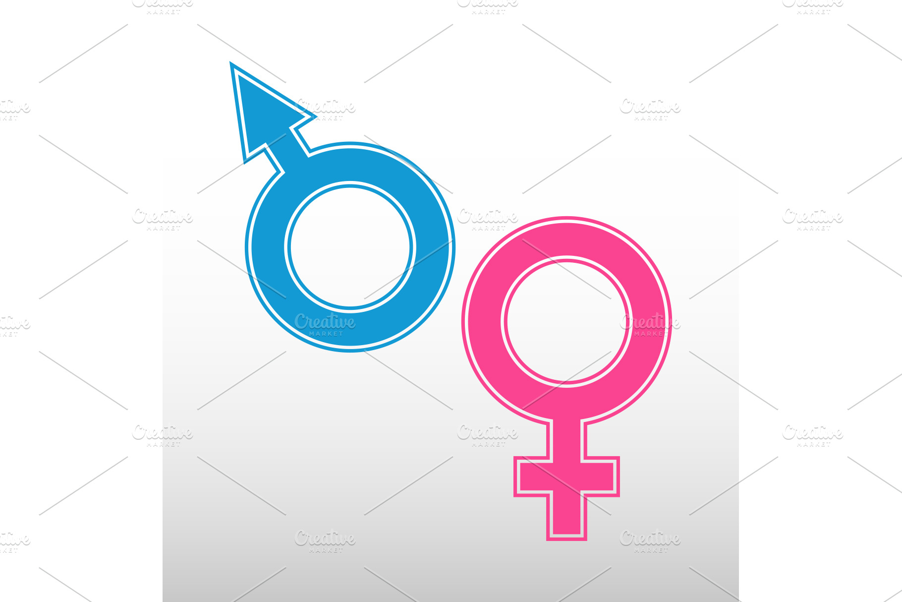 Male And Female Sex Symbols Photoshop Graphics ~ Creative Market