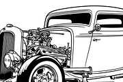 316 Vectors HOT RODS | Illustrations ~ Creative Market