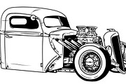 316 Vectors HOT RODS | Illustrations ~ Creative Market