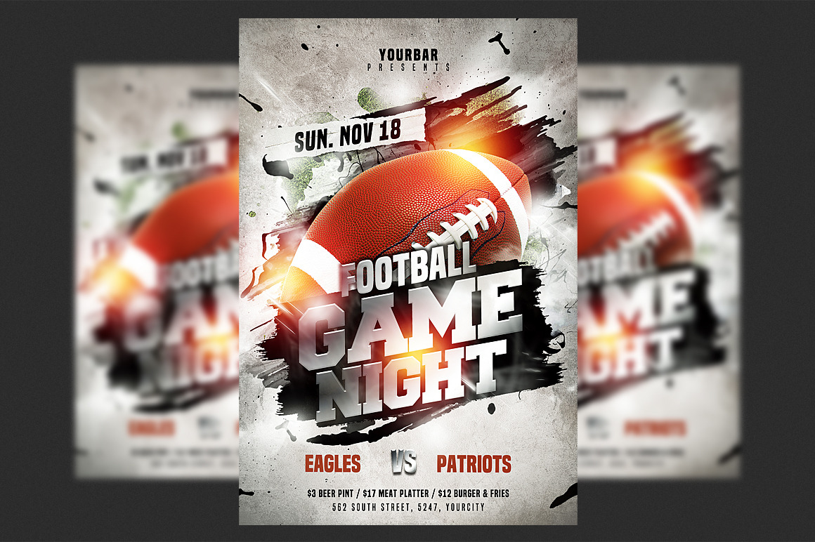 American Football Graphics, Designs & Templates