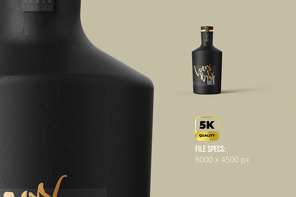 Download Gin Ceramic Bottle Mockup Creative Photoshop Templates Creative Market