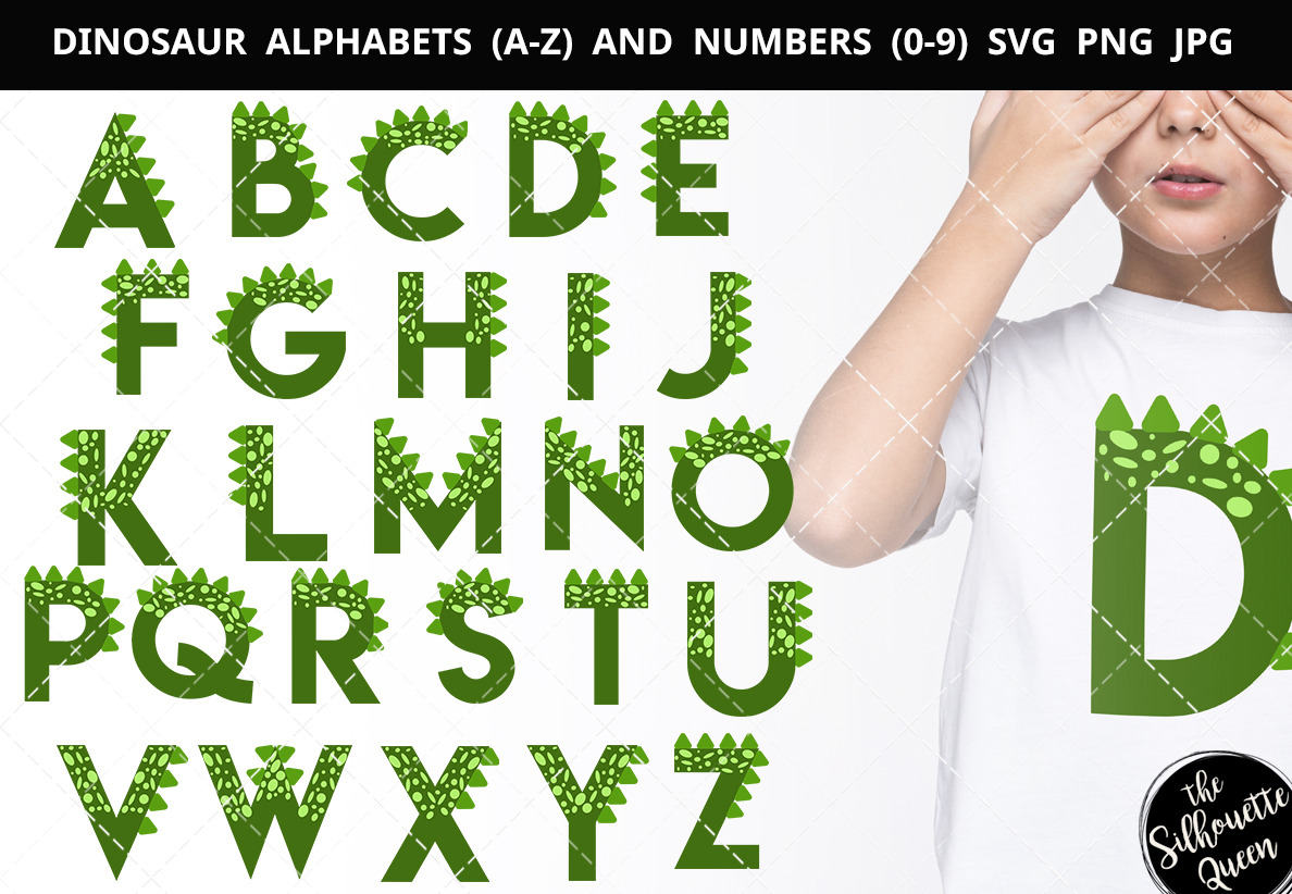 Download Diosaur Alphabet Number Silhouette Pre Designed Illustrator Graphics Creative Market Yellowimages Mockups