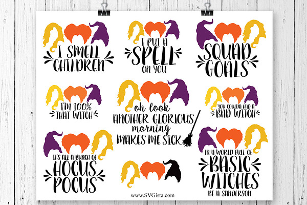 Download Hocus Pocus Halloween SVG Bundle | Pre-Designed Photoshop ...