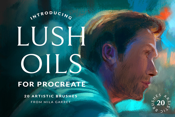 Lush Oils Procreate Painting Brushes Unique Procreate Brushes Creative Market