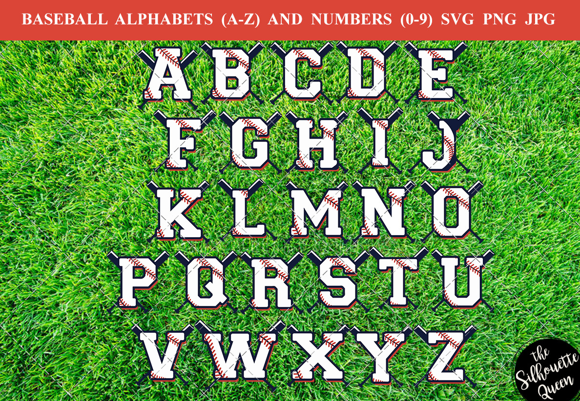 Download Baseball Alphabet Number Vector Pre Designed Illustrator Graphics Creative Market