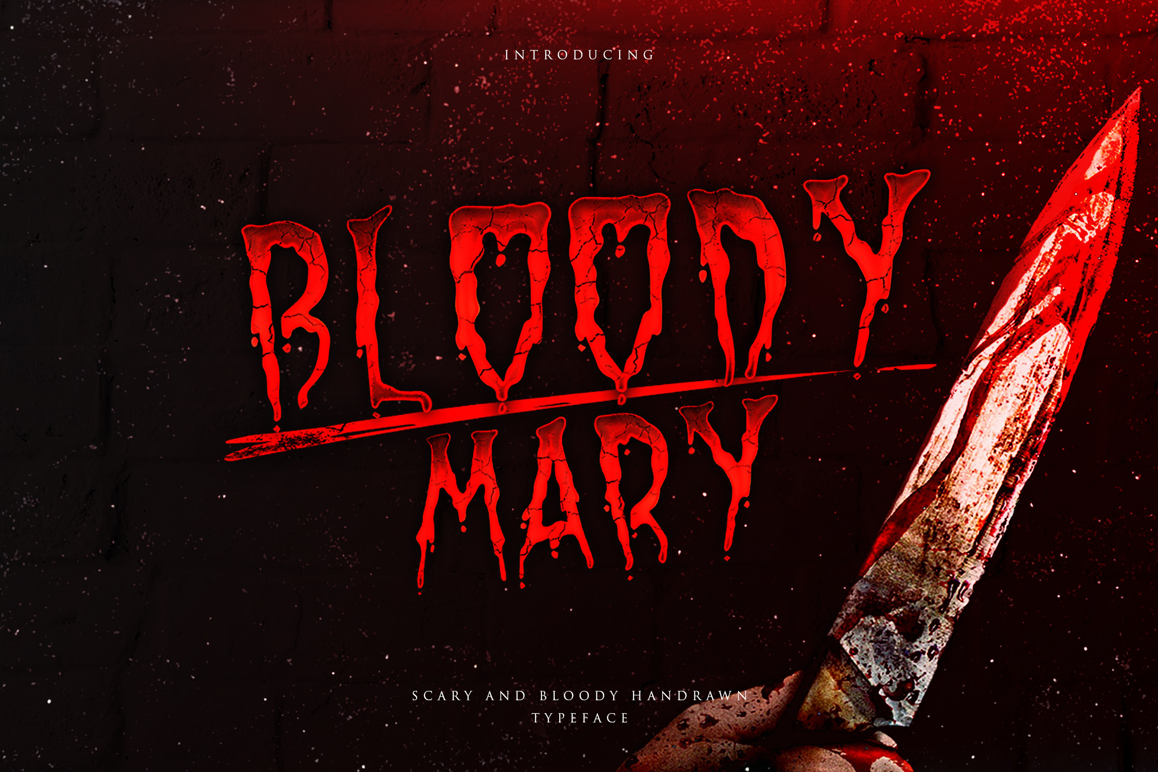 Bloody Mary - Bloody Thriller Font | Stunning Sans Serif Fonts