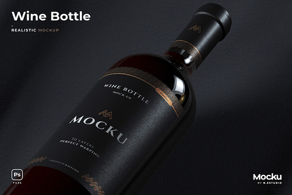 Download Search Wine Bottle Mockup Creative Market