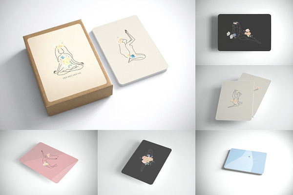 Postcard Mockup A6 rounded corners | Creative Photoshop ...