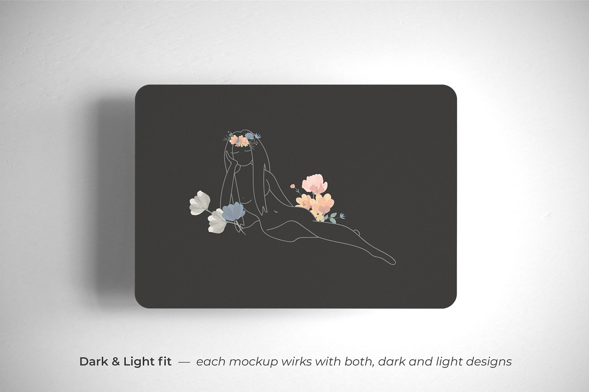 Download Postcard Mockup A6 rounded corners | Creative Photoshop ...