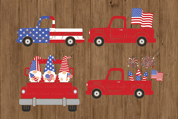 Download Truck Svg Patriotic Truck Svg Files Pre Designed Photoshop Graphics Creative Market PSD Mockup Templates