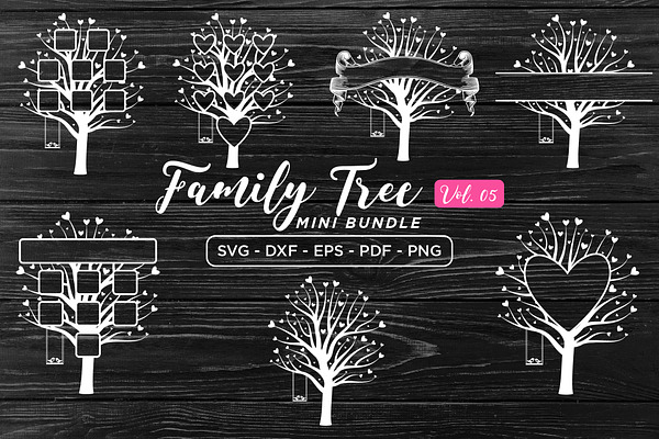 Download Family Tree Svg Bundle Vol 5 Pre Designed Illustrator Graphics Creative Market PSD Mockup Templates