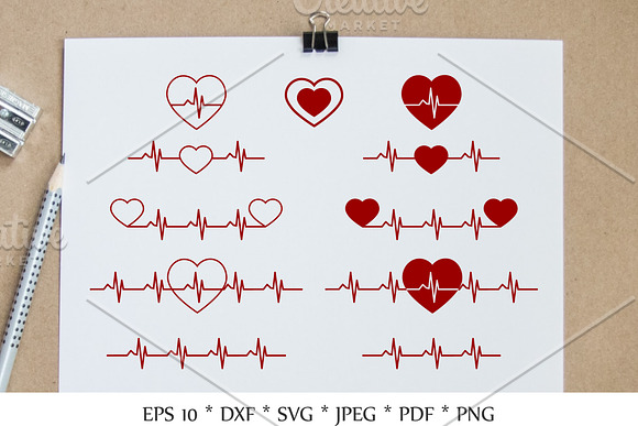 Download Heartbeat Svg Line Heart Beat Svg Pre Designed Photoshop Graphics Creative Market