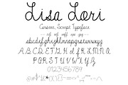 Font Lisa Lori A Cute Handwritten Hand Drawn Script Font 