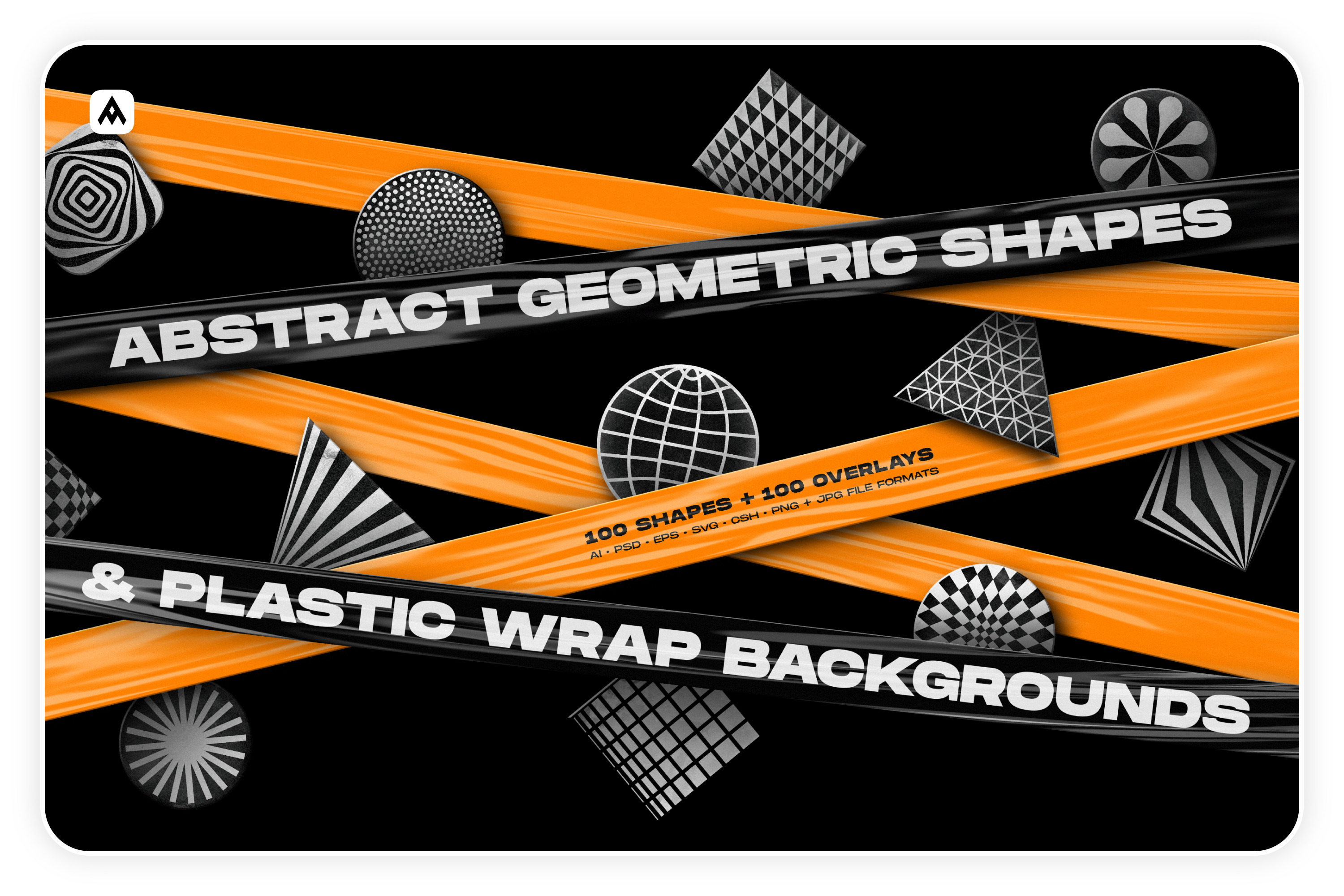 Premium PSD  Abstract shape background effect