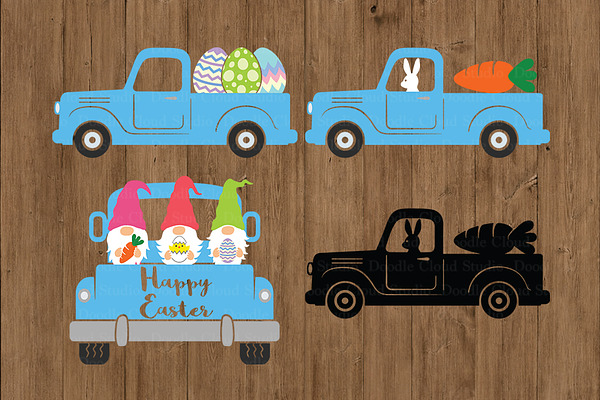 Download Easter Vintage Truck Svg Cut Files Pre Designed Photoshop Graphics Creative Market 3D SVG Files Ideas | SVG, Paper Crafts, SVG File