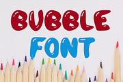 Bubble Letter Font | Fonts ~ Creative Market