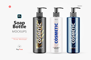 Download Liquid Soap Bottle Mockup Creative Photoshop Templates Creative Market