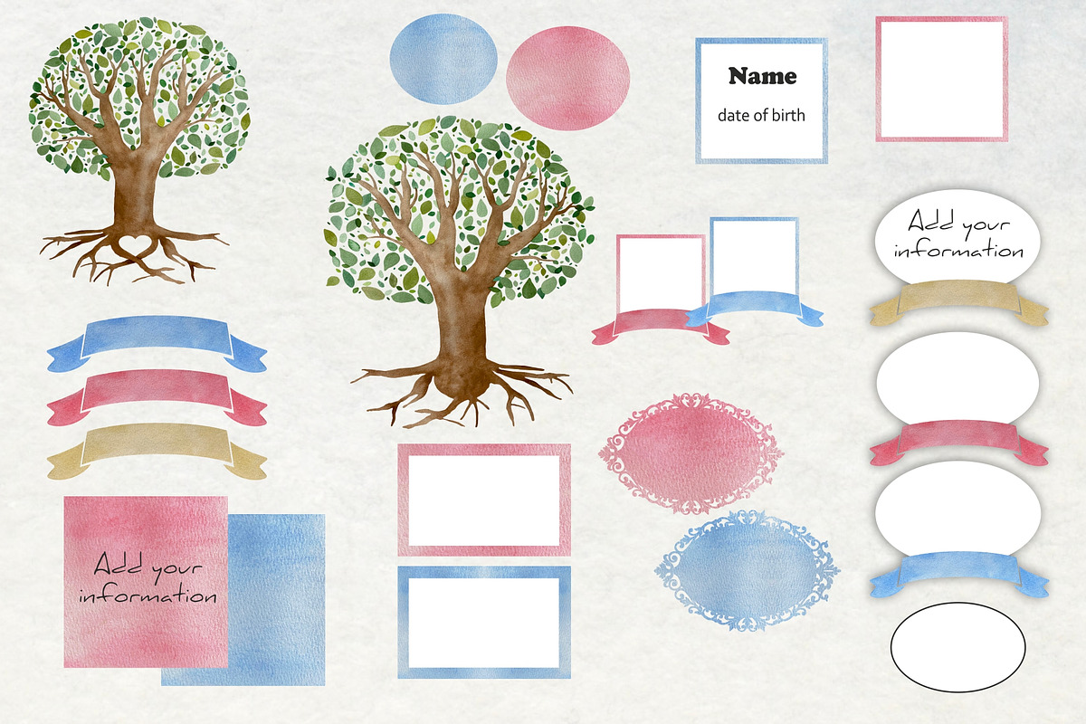  Family  Genealogical Tree  Creator  Pre Designed Photoshop 